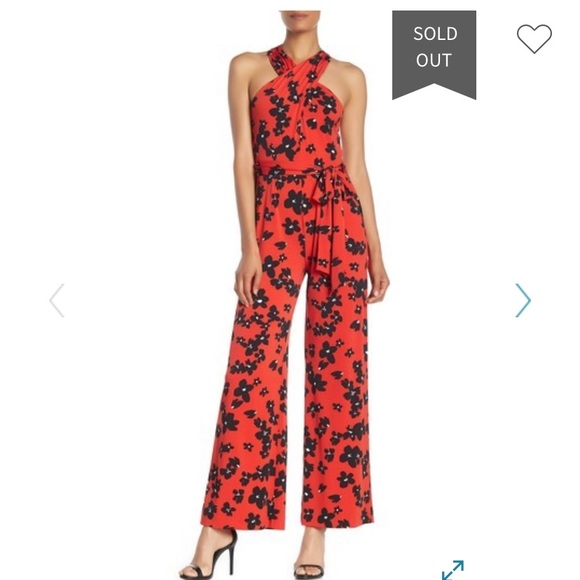 tahari asl halter jumpsuit